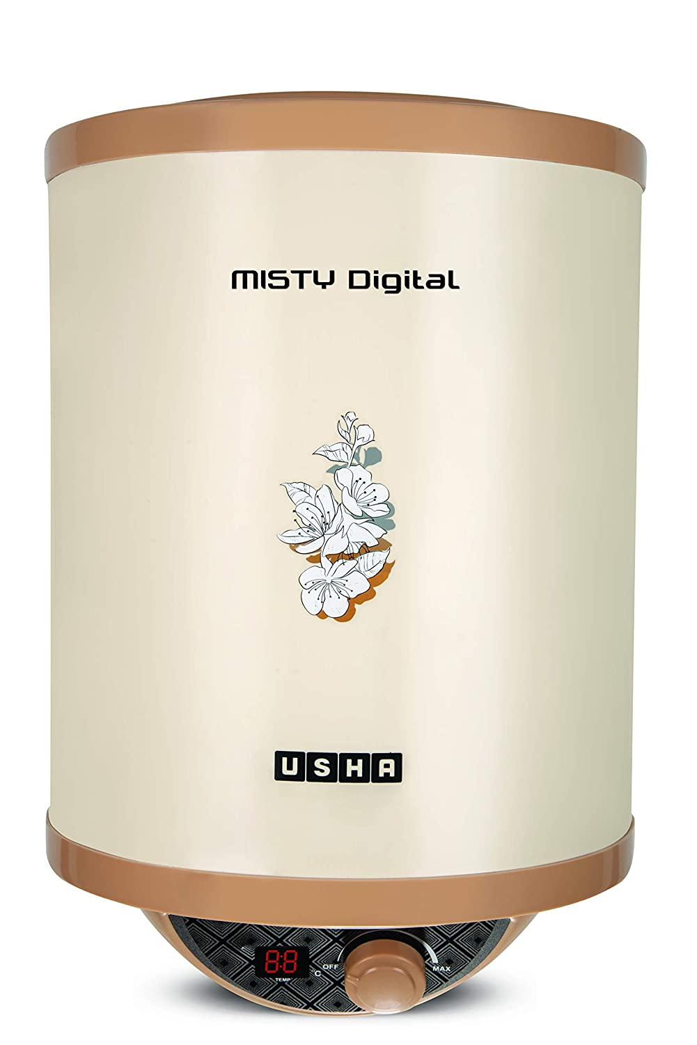 USHA GEYSER-SHW MISTY DIGITAL 25L IVORY CHERRY BLOSS